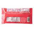 Product photography of a bright red Cajun's Choice Seafood Boil seasoning package from Broussard LA displaying cooking instructions for shrimp crab and crawfish a nutrition facts table and festive confetti graphics