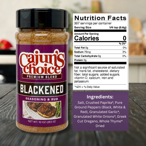 Cajun's Choice Blackened Seasoning 10 oz