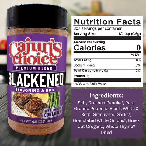 Cajun's Choice Blackened Seasoning 6.5 oz