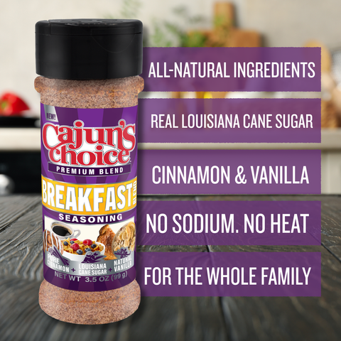 Cajun's Choice Breakfast Blend Seasoning 3.5 oz