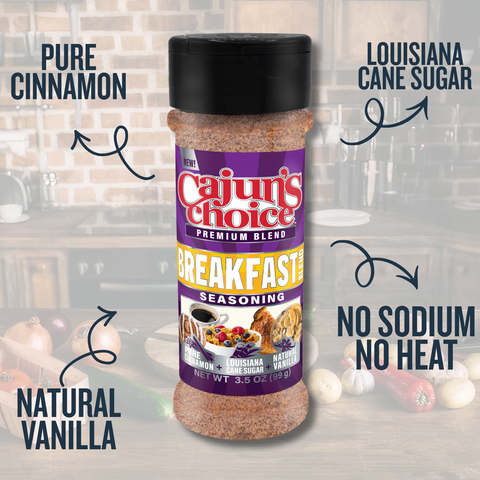 Cajun's Choice Breakfast Blend Seasoning 3.5 oz