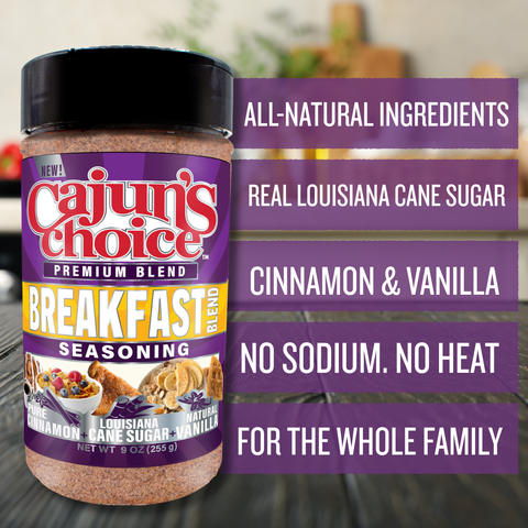 Cajun's Choice Breakfast Blend Seasoning 9 oz