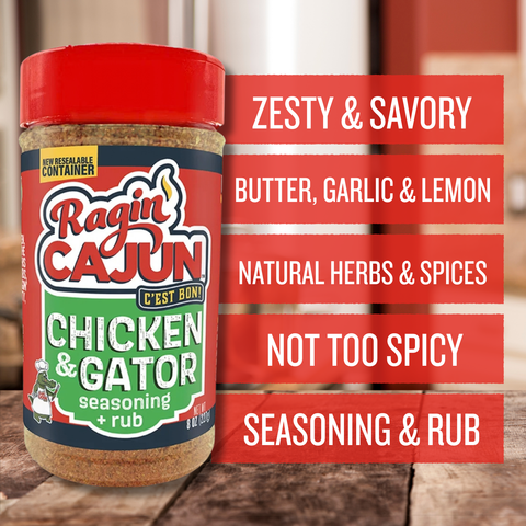 Ragin' Cajun Chicken & Gator Seasoning 8 oz