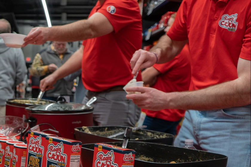 Ragin' Cajun food service product display