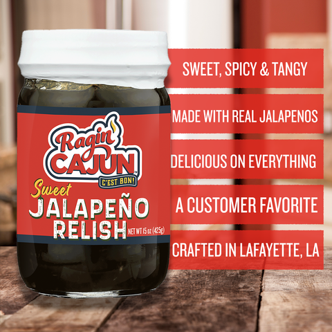 Ragin' Cajun Sweet Jalapeno Relish 15 oz