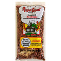Ragin' Cajun Fixin's Seasoned Red Beans product bag filled with dark red kidney beans, featuring a cartoon green alligator chef stirring a pot over a stove, with label text noting 12 different seasonings, fat-free, and gluten-free reduced sodium details