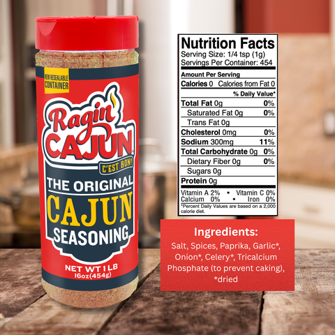 Ragin' Cajun "The ORIGINAL" Cajun Seasoning 16 oz