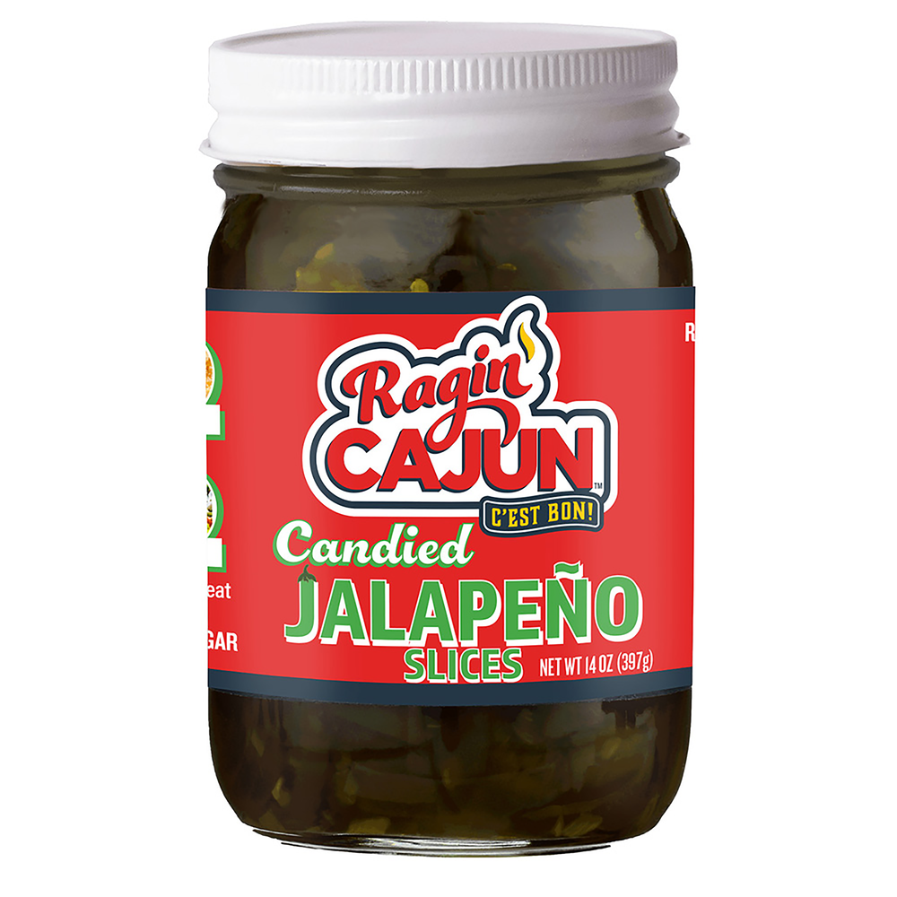 Ragin' Cajun Candied Jalapeno Slices 14 oz