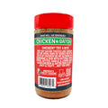 Acadian Kitchens Chicken & Gator Seasoning & Rub in a clear plastic jar with a bright red cap and bold green and white text, highlighted by a Certified Cajun Louisiana product seal and described as zesty juicy and tasty with natural herbs spices butter garlic and lemon