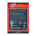 Product label for Ragin' Cajun Authentic Rice Dressing mix, a Certified Cajun Louisiana product, featuring stove top and instant pot cooking instructions on a vibrant red background with the Ragin' Cajun chili pepper logo and a QR code