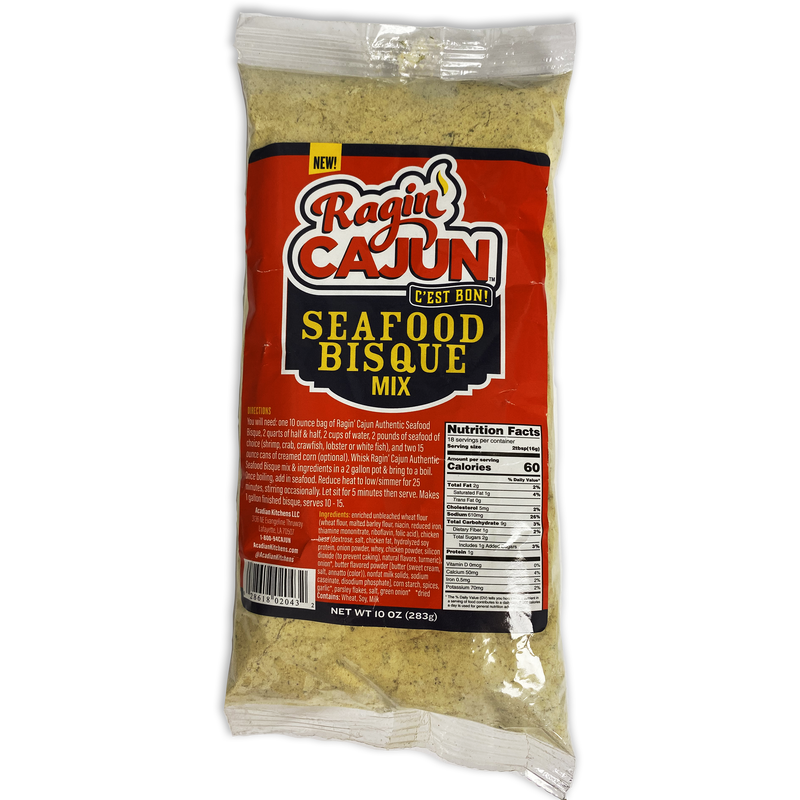 Ragin' Cajun Authentic Seafood Bisque Mix 10 oz - Food Service