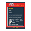 Ragin' Cajun brand food packaging for Authentic Shrimp & Grits features a vibrant red and dark blue design, bold yellow product title, detailed cooking directions, and the iconic Certified Cajun Louisiana outline logo