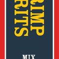 Product Label by Ragin' Cajun, Authentic Shrimp & Grits Mix packaging with a bold red, dark blue, and yellow design featuring the "Ragin' Cajun C'est Bon!" logo, and a delicious close-up image of creamy shrimp and grits garnished with crispy bacon and fresh green herbs