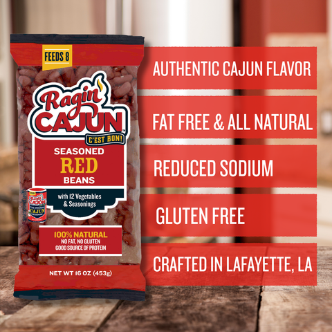 Ragin' Cajun Seasoned Red Beans 16 oz