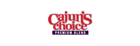 Cajun's Choice Premium Blend logo on a white background