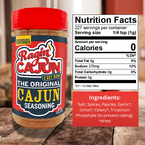 Ragin' Cajun "The ORIGINAL" Cajun Seasoning 8 oz