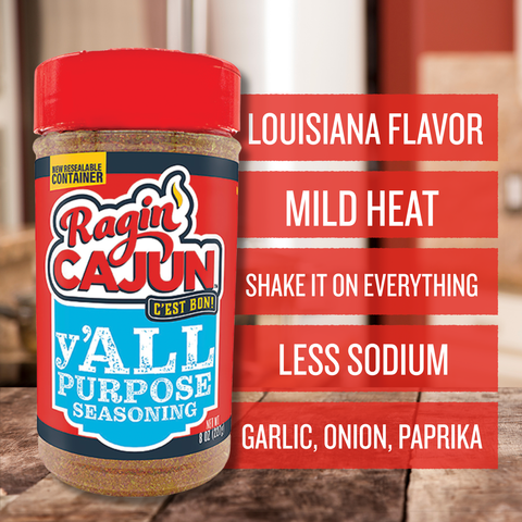 Ragin' Cajun y'ALL Purpose Seasoning 8 oz